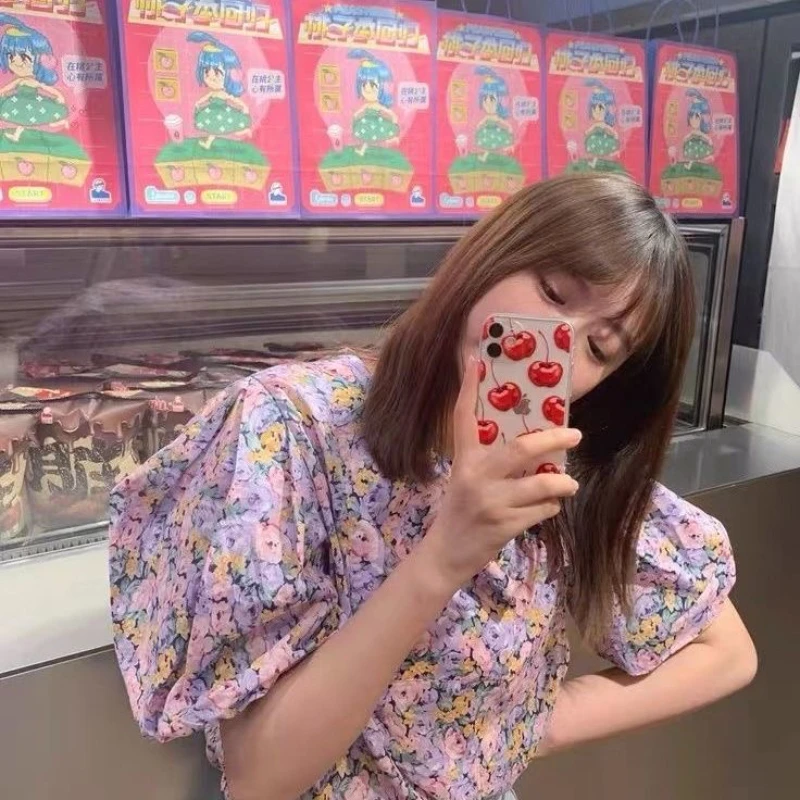 Refreshing Korean Cherry TPU iPhone Case