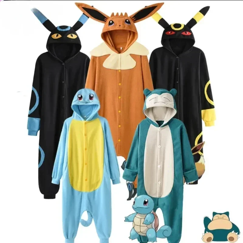 

Flannel Cartoon Jumpsuit Snorlaxs Cosplay Costume Adult One-piece Pajamas Christmas Boys and Girls Full Body Clothes Halloween