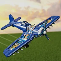 Attack Airplane Model Building Block Set, Military Theme Building Toys, Military Toys Gifts for Kid and Adult 2