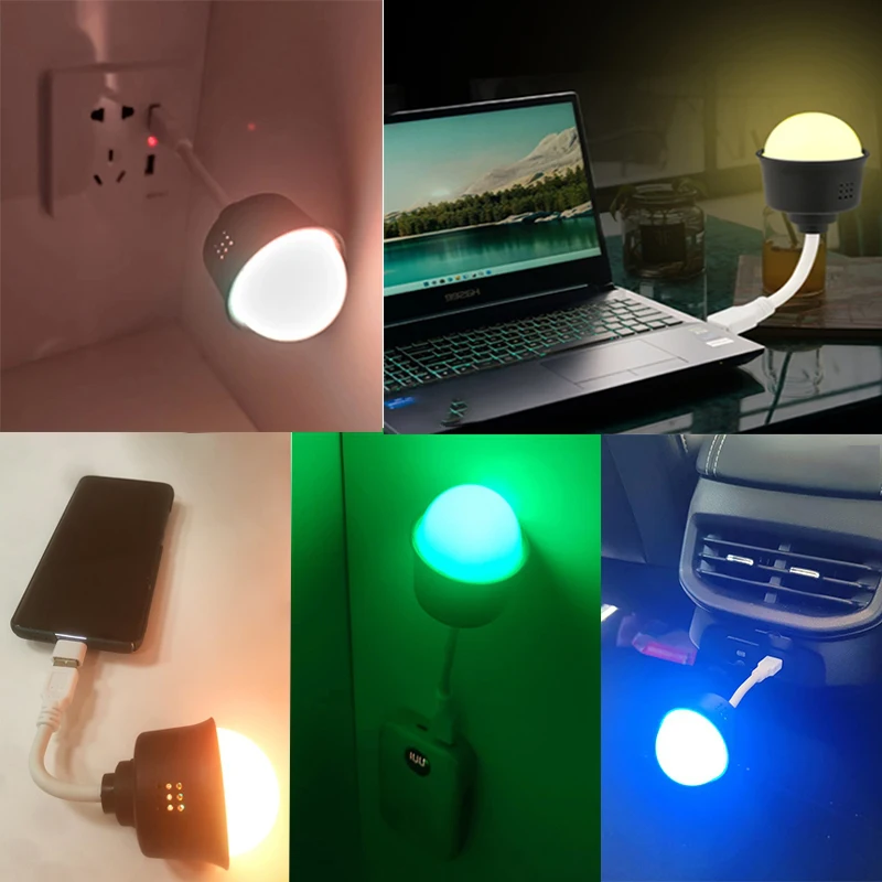 Lampe LED USB Flexible Pour Ordinateur - Vert