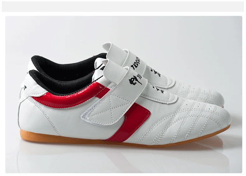 Description Picture 4 of itemTaekwondo Shoes Martial Arts Sneaker Boxing Karate Kung Fu Tai Chi Shoes Red Stripes Sneakers Lightweight Shoes