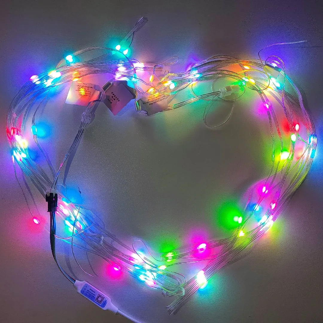 

5/10M DC5V /12V 2811 2812 RGB Pixel LED String Kit Addressable Individually Fairy Light for Wedding Party Christmas Decor Light