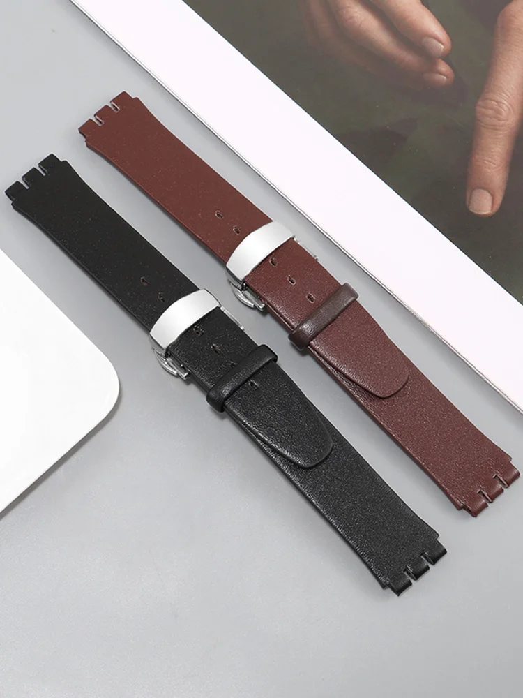 Elegant Genuine Leather Watch Strap - Soft Cowhide Band