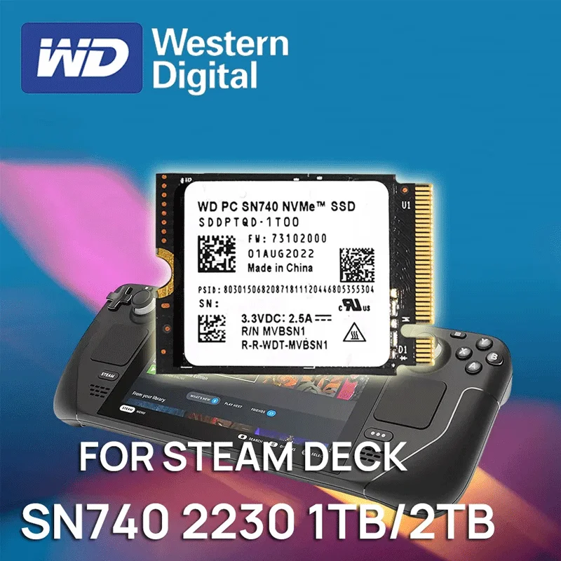 新正規品WD SN740 2TB SSD 2230 steamdeck 高級換装