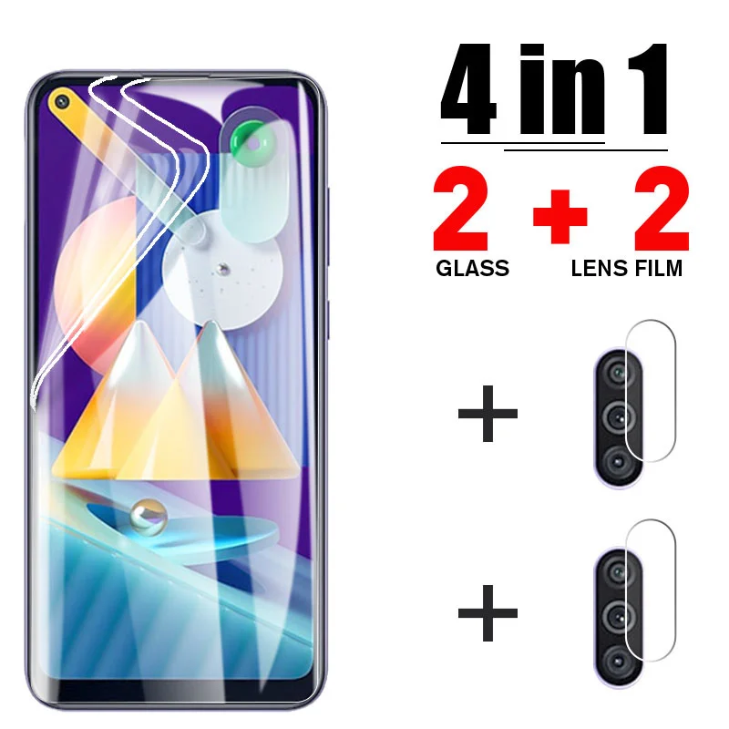 

4in1 Hydrogel Protective Glass For Samsung S21 Ultra S20 Ultra S21 S20 S10 Screen Protector For Samsung A52 A51 A72 A71 A32 A12