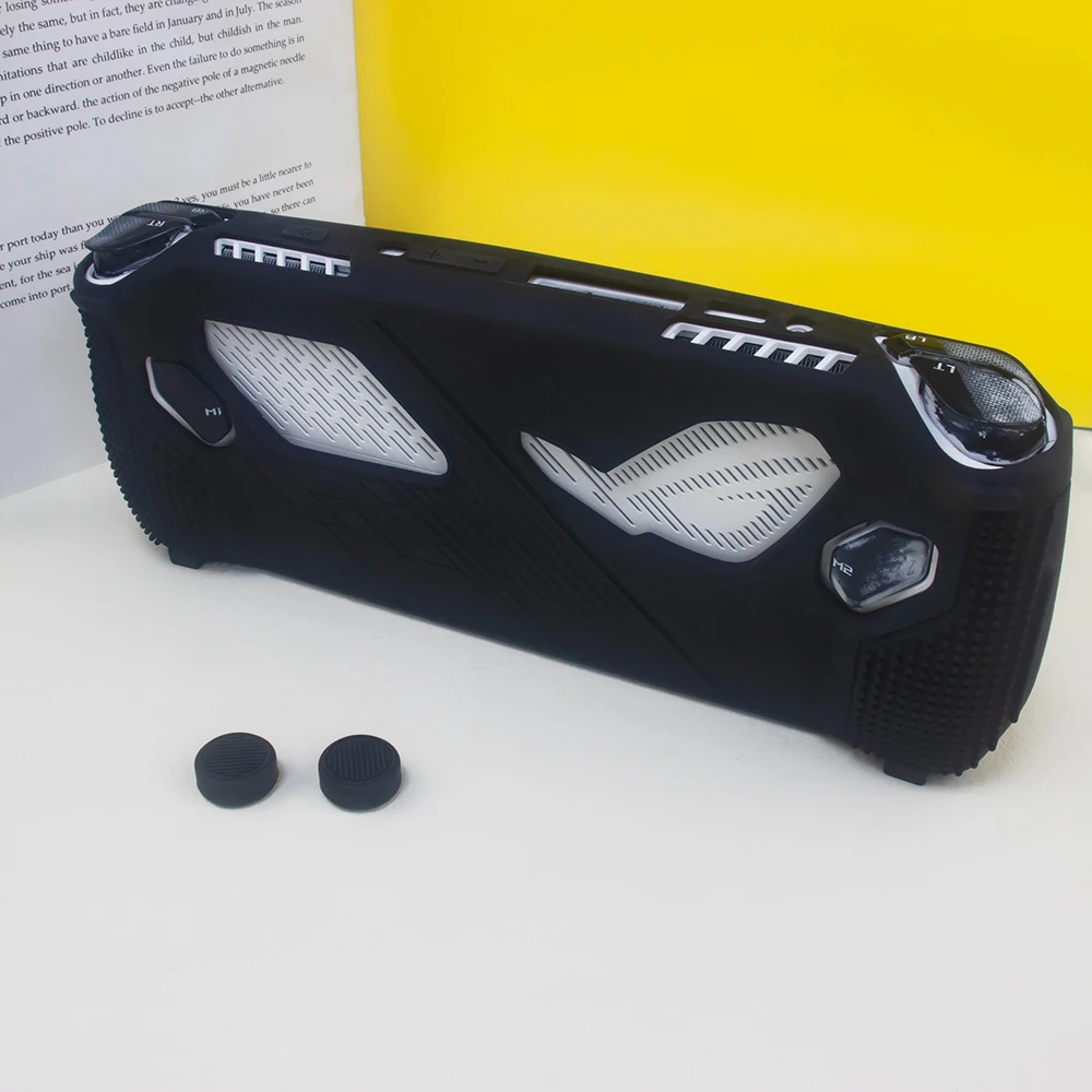 2 in 1 Case + Thumb Stick Caps Kit For ASUS ROG Ally Handheld Console Silicone Case Cover Protective Sleeve Game Accessories