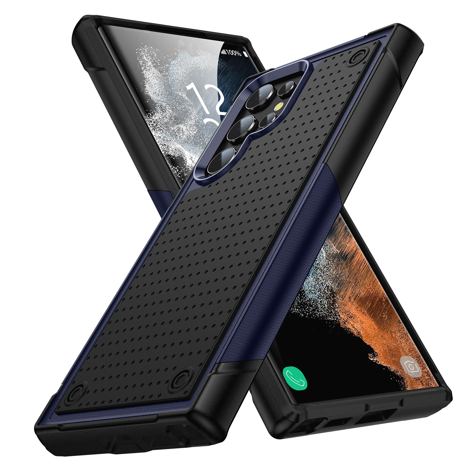 Shockproof Armor Hard Phone Case - Durable Protection Cover