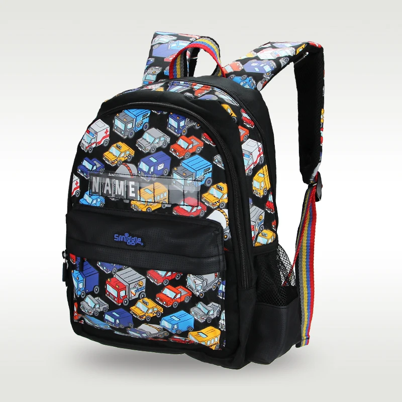 Australian original Smiggle hot-selling children's schoolbag boy cool car schoolbag classic primary school backpack 14 inches 2