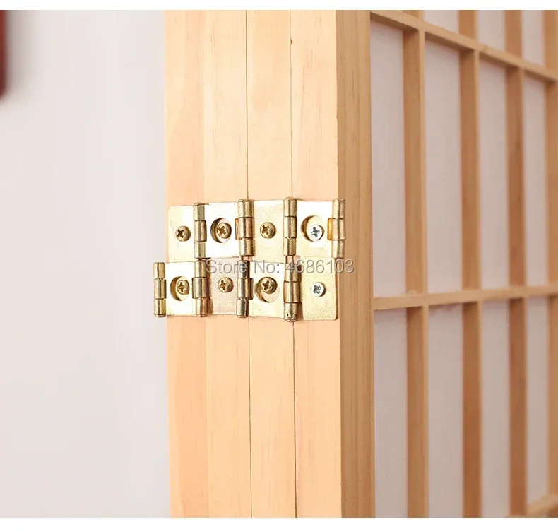 Tavern Folding And Moving Solid Wood Screen Partition Porch Fashion White Non-Woven Fabrics Divider Curtain For Home