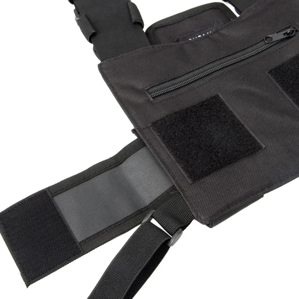 BG-01 black Universal Radio Chest Harness Bag Pocket Pack Holster  for Two Way Radio