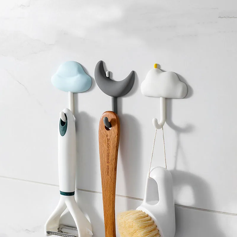 8pcs Bathroom Clothes Home Decor Hot Air Balloon Organizer Storage Rack  Hanger Wall Hooks Key Hook Holder 8PCS