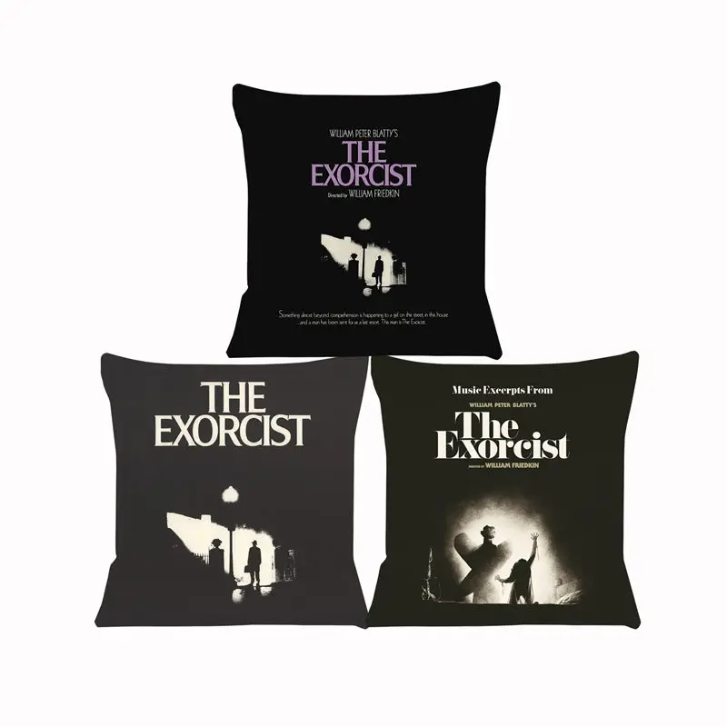 

Horror Movie The Exorcist Cushion Cover for Sofa Pillow Case Cover Seat Car Throw Pillowcase 45X45cm For Home Decorative SJ-567