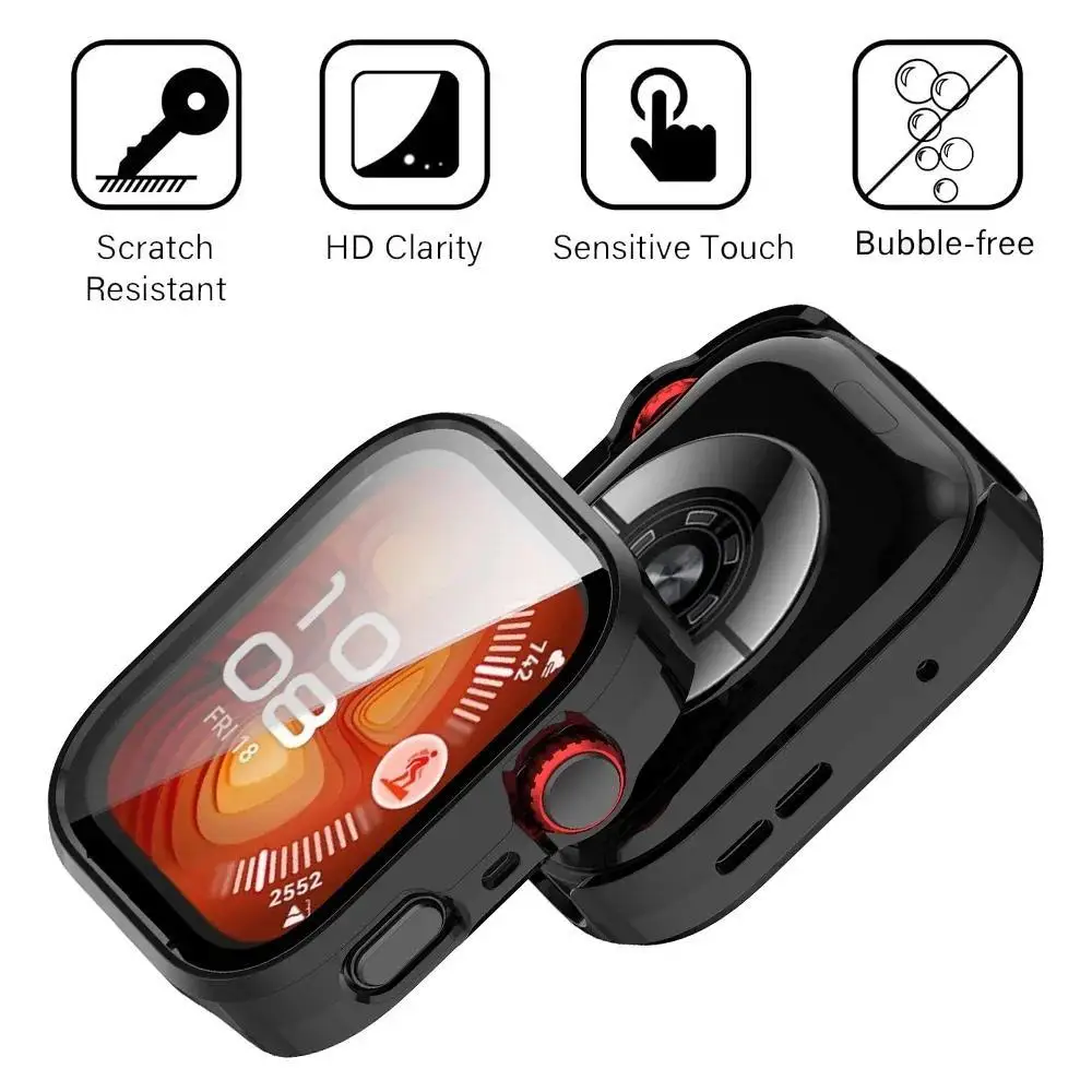 Premium Tempered Glass Protector with Hard PC Bumper