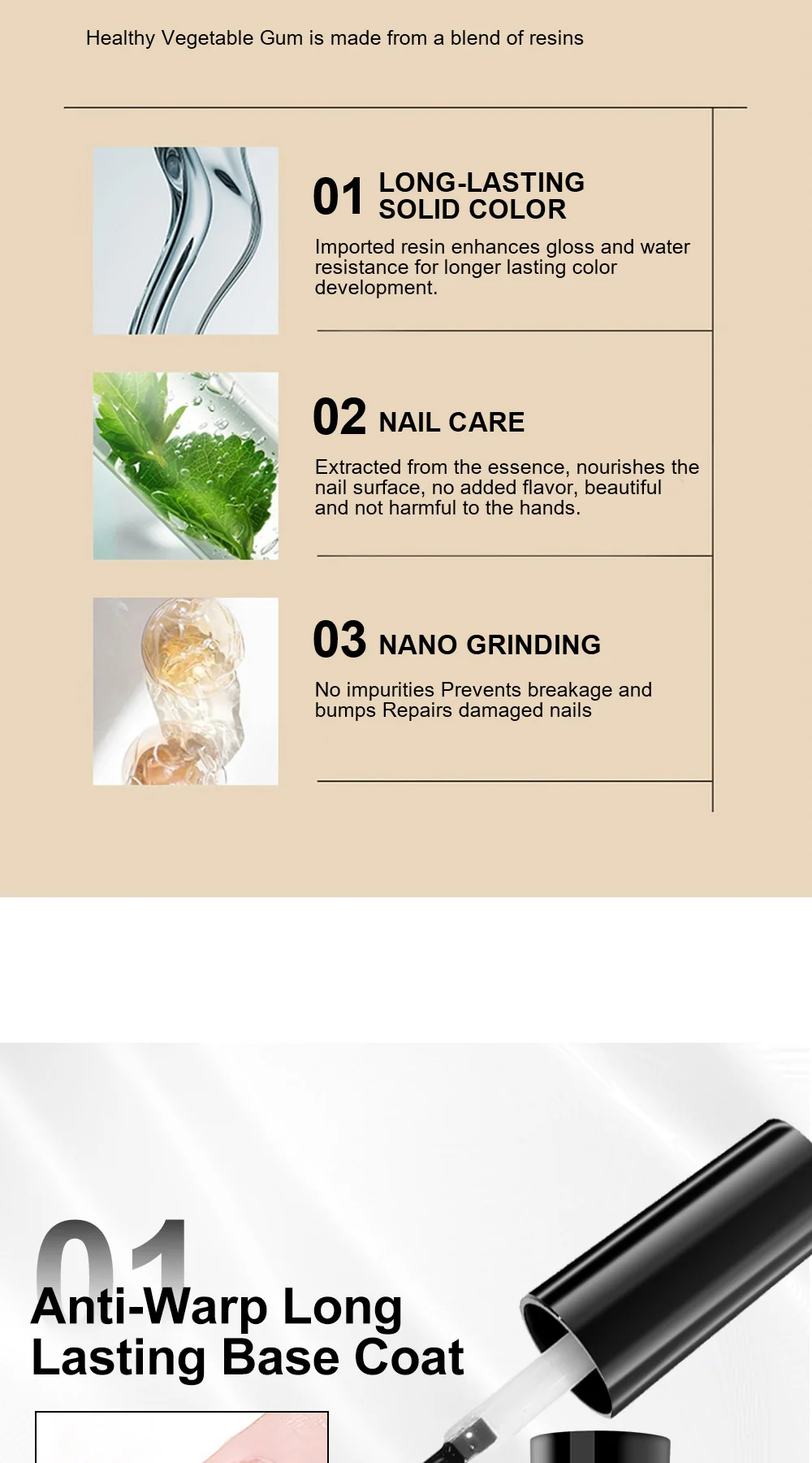 Description Picture 6 of itemLimegirl Acrylic No-acid Primer Nail Art Set With Base Coat And Top Coat Soak Off Gel Nail Polish For Nail Art Design Tool Kit