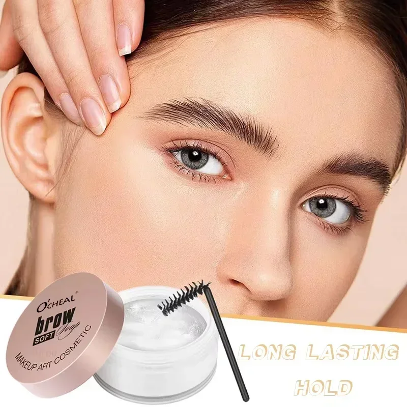 Transparent Pomade Eyebrow Styling Soap Brows Gel Wax Fixer With Brush For Women Eyebrow Cosmetics Make Up Eyebrow Gel_voghion.com
