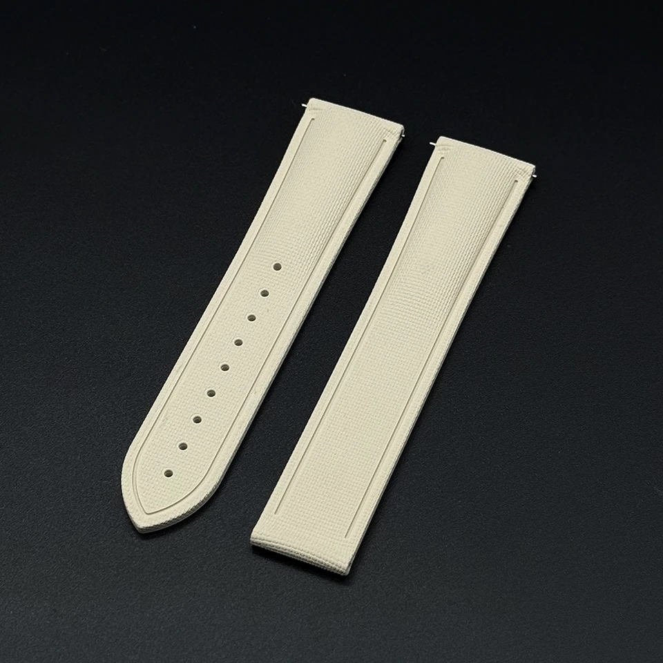 Premium Woven Pattern Sports Deployant Rubber Watch Band