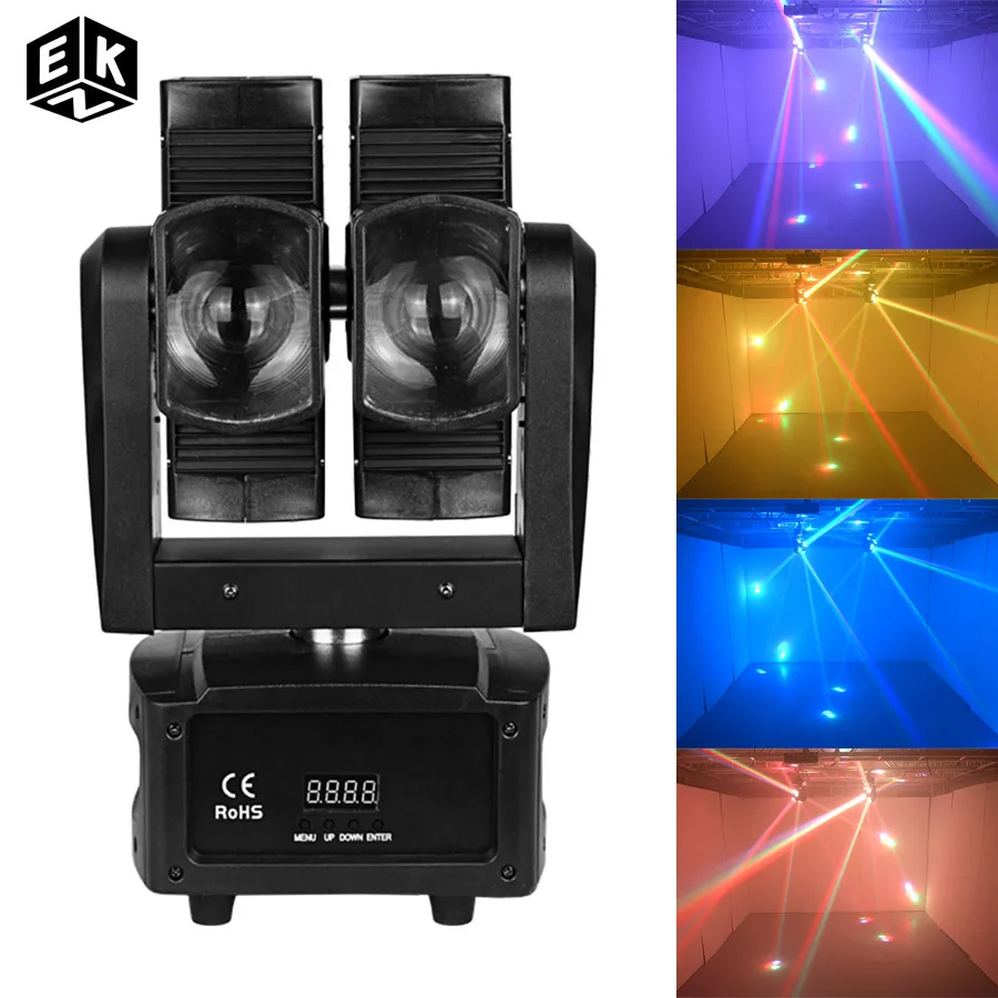

Новый сцсветильник свет 8X10W RGBW 4 в 1 DMX 512 движущийся головной свет бесконечный вращающийся луч проектор для вечеринки для рождественского клуба