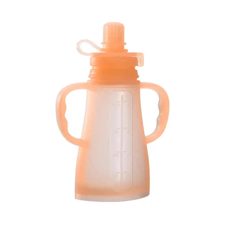New Reusable Silicone Breast Milk Storage Bag Leak-proof Suckable Juice BPA Free for Baby Feeding Food Storage bottle baby food storage containers,food pouch,breastmilk storage bags