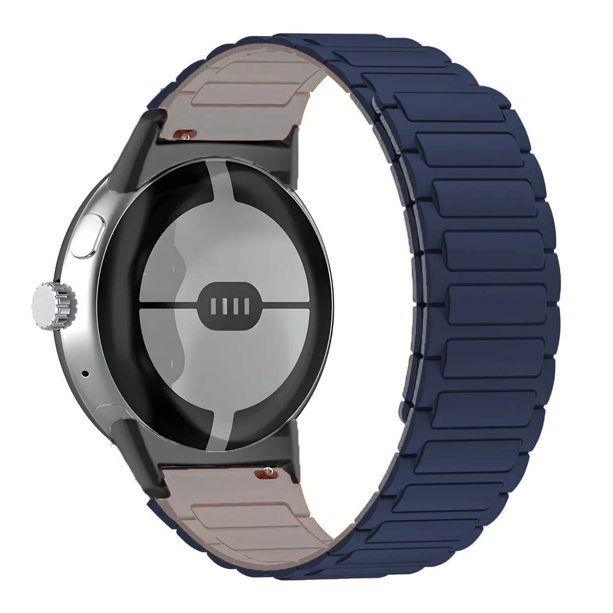 Magnetic Silicone Sport Replacement Strap Bracelet, 45mm/41mm,