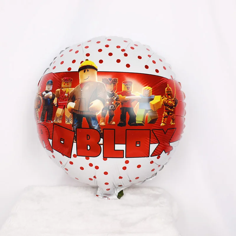 Roblox Hőlégballon children's Boldog szülinapi Félfogadás decoratie Műkődés Jellem Alumínium fólia balloons gyerekeknek ajándékok