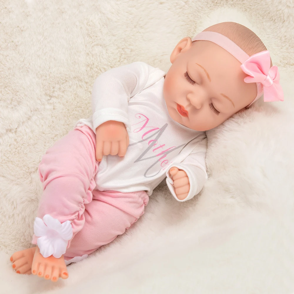 

cute reborn dolls baby doll child simulated 12 inch soft body cloth for girls christmas toys gift sleeping doll