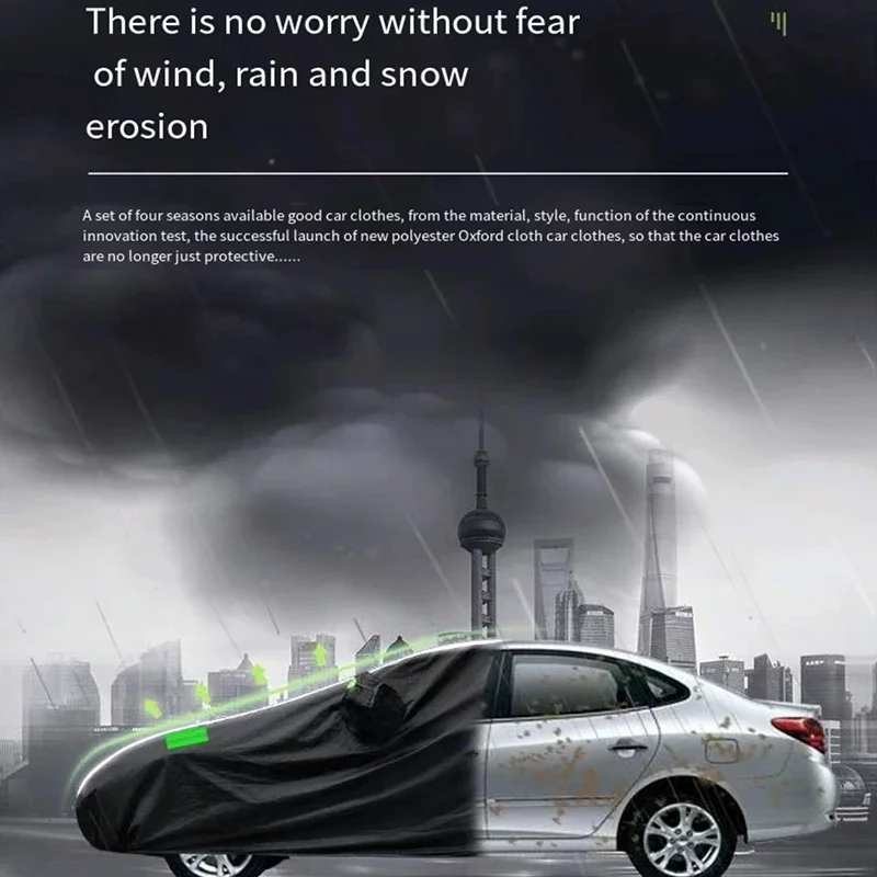 For Tesla Model x Anti-UV Sun Shade Rain Snow Resistant Black Cover Dustproof Car umbrella Full Car Cover Outdoor Protection