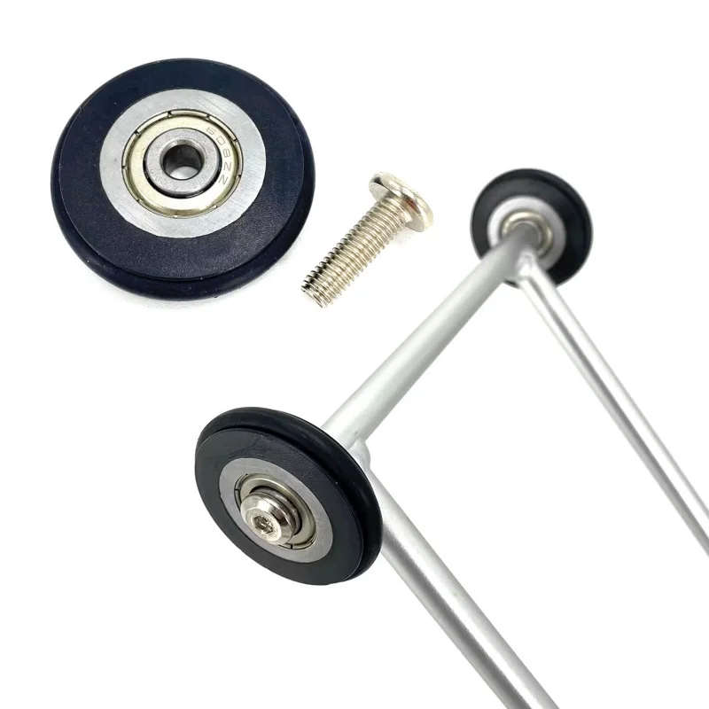 Per Brompton Bici Pieghevole Easy Wheel 43Mm Ruote Con Cuscinetti Pieghevole Portabiciclette Posteriore Ruota Ausiliaria Portatile
