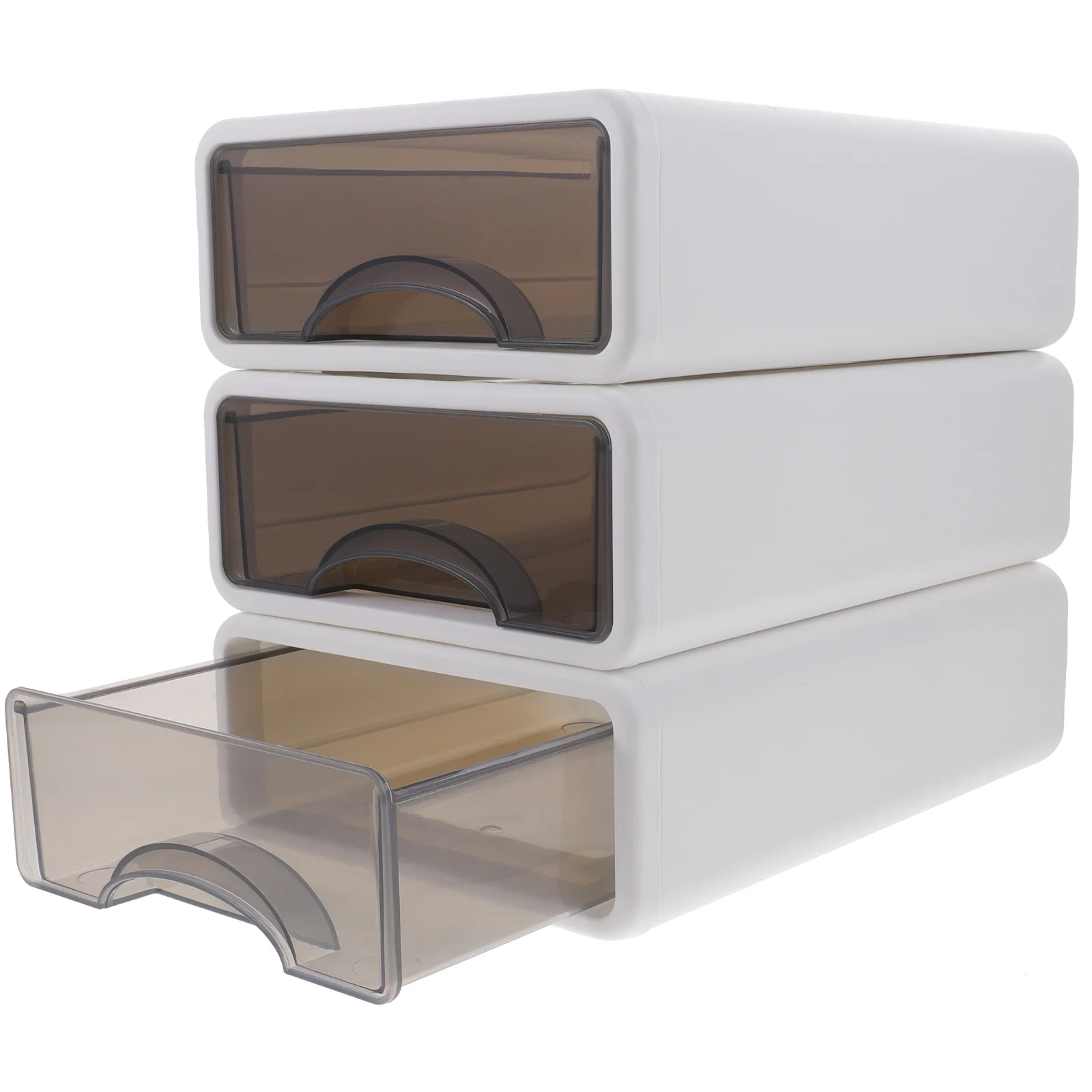 3pcs Tabletop Stationery Holder Table Organizer Drawer Type Storage Box Storage Case
