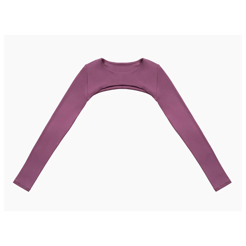 Women Crop Tops Long Sleeve Breathable Running T-Shirts Gym Sports Top Pad Yoga Shirts Fitness Workout Yoga Clothing