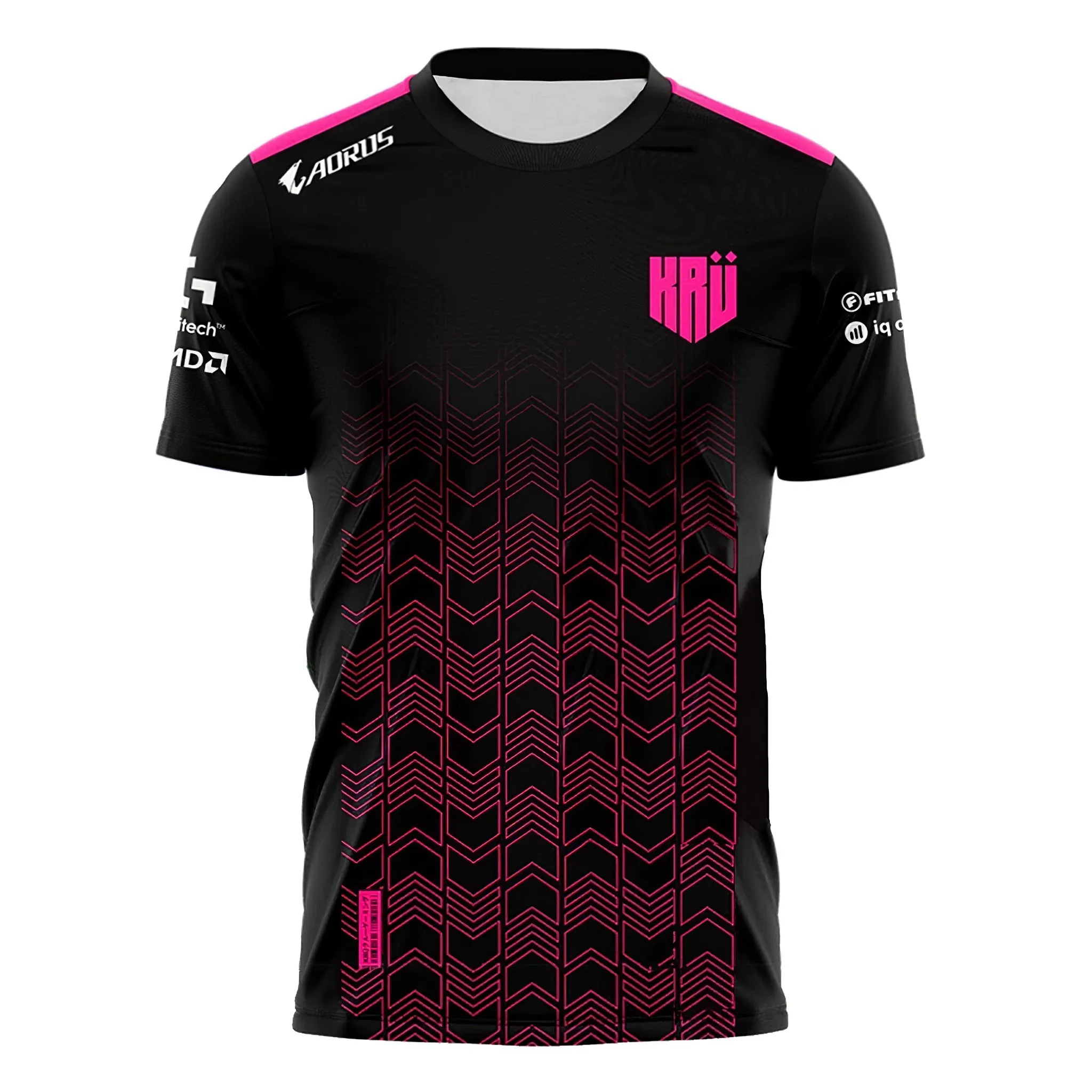 Kru 2023 Esports Team Maglia Da Uomo Estate Sport Manica Corta T-Shirt Personalizzata Messi Uniforme Versatile Lec Match T-Shirt