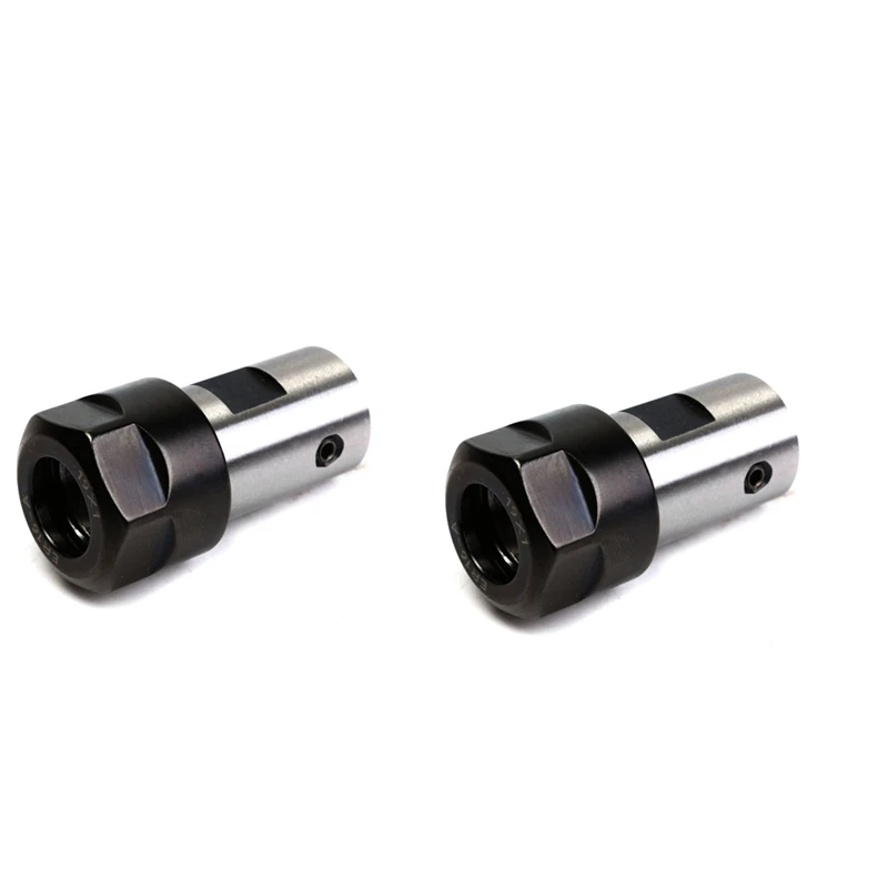 

2X ER16 Collet Chuck Motor Shaft Spindle Extension Rod Holder 8MM CNC Milling