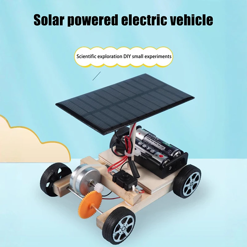 Assemble Solar Car Creative Inventions Motor Ability Of Children Active Thinking DIY Electronic Kit Technology Toys For Kids