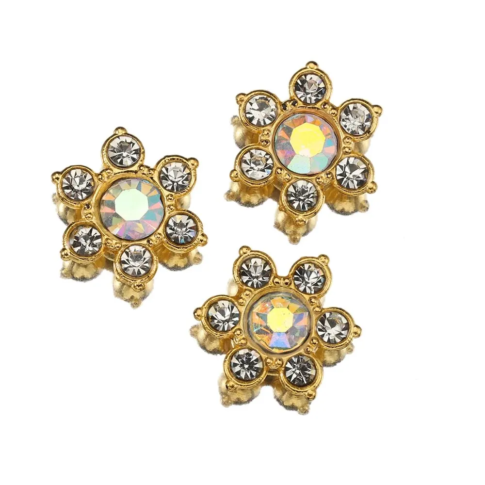 Colorful Flower Crystal Rhinestone Cabochon Set for Jewelry Making and DIY Accessories