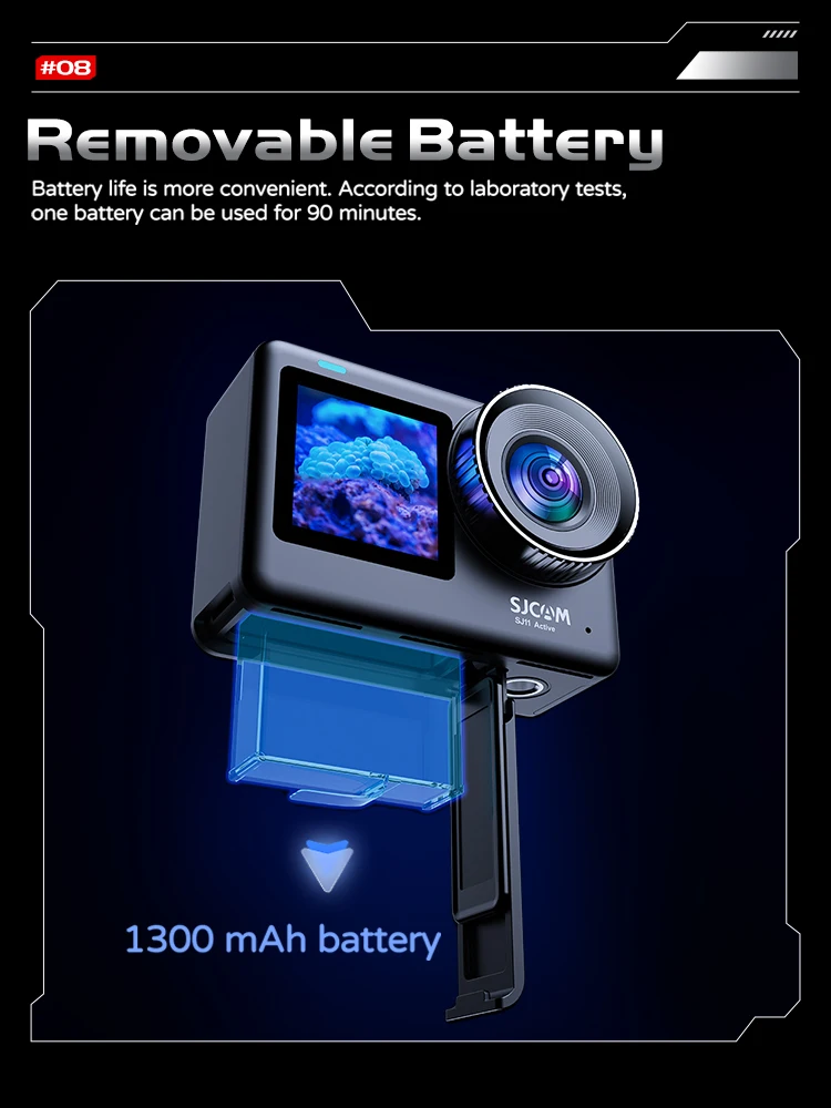SJCAM SJ11 Active Action Camera 4K 30fps 2.33" Touch Screen Waterproof 5G WiFi Active HDR Video action cam camera sport flagship 5
