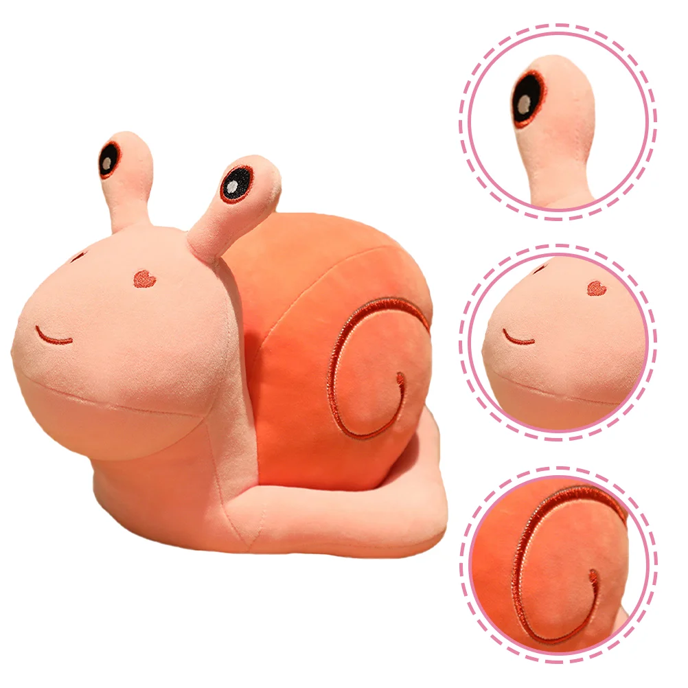 

Snail Pillow Stuffed for Girls Bed Animals Baby Kids Super Soft Short Plush