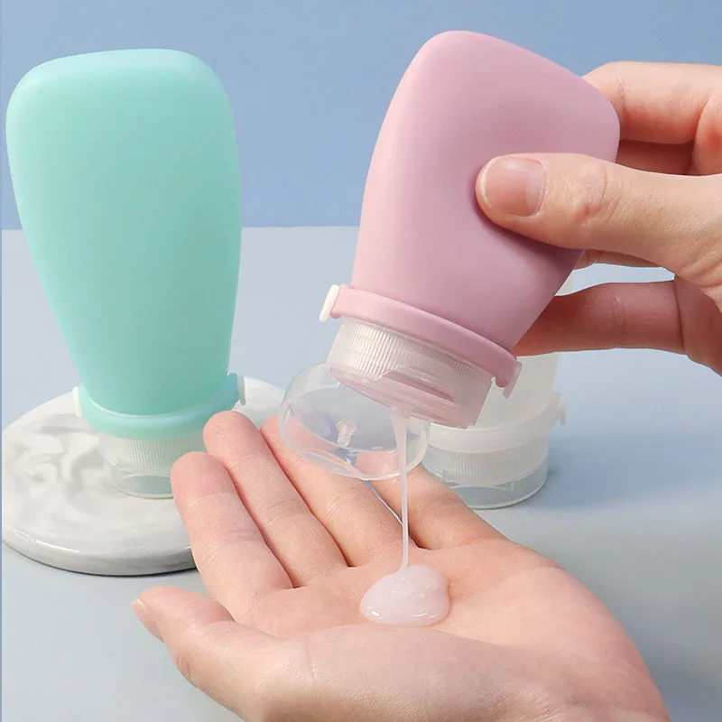 

Soft Silicone Split Bottle Shampoo Lotion Shower Gel Tube Bottles Empty Container Travel Accessories 30ml 60ml 90ml New
