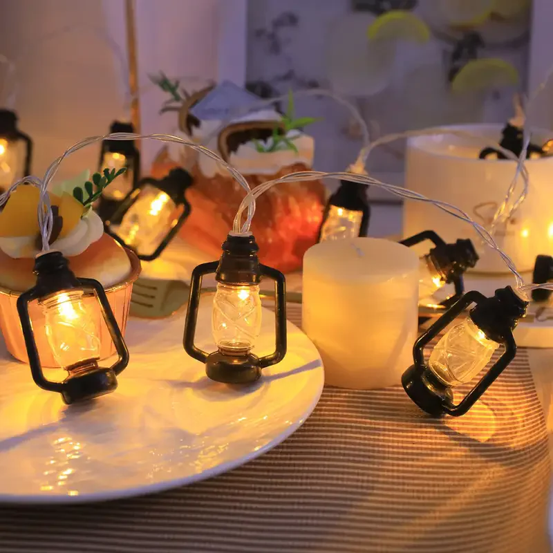 Vintage Lantern String Lights, 80 LED Decorative Lights for Home, Patio, and Garden