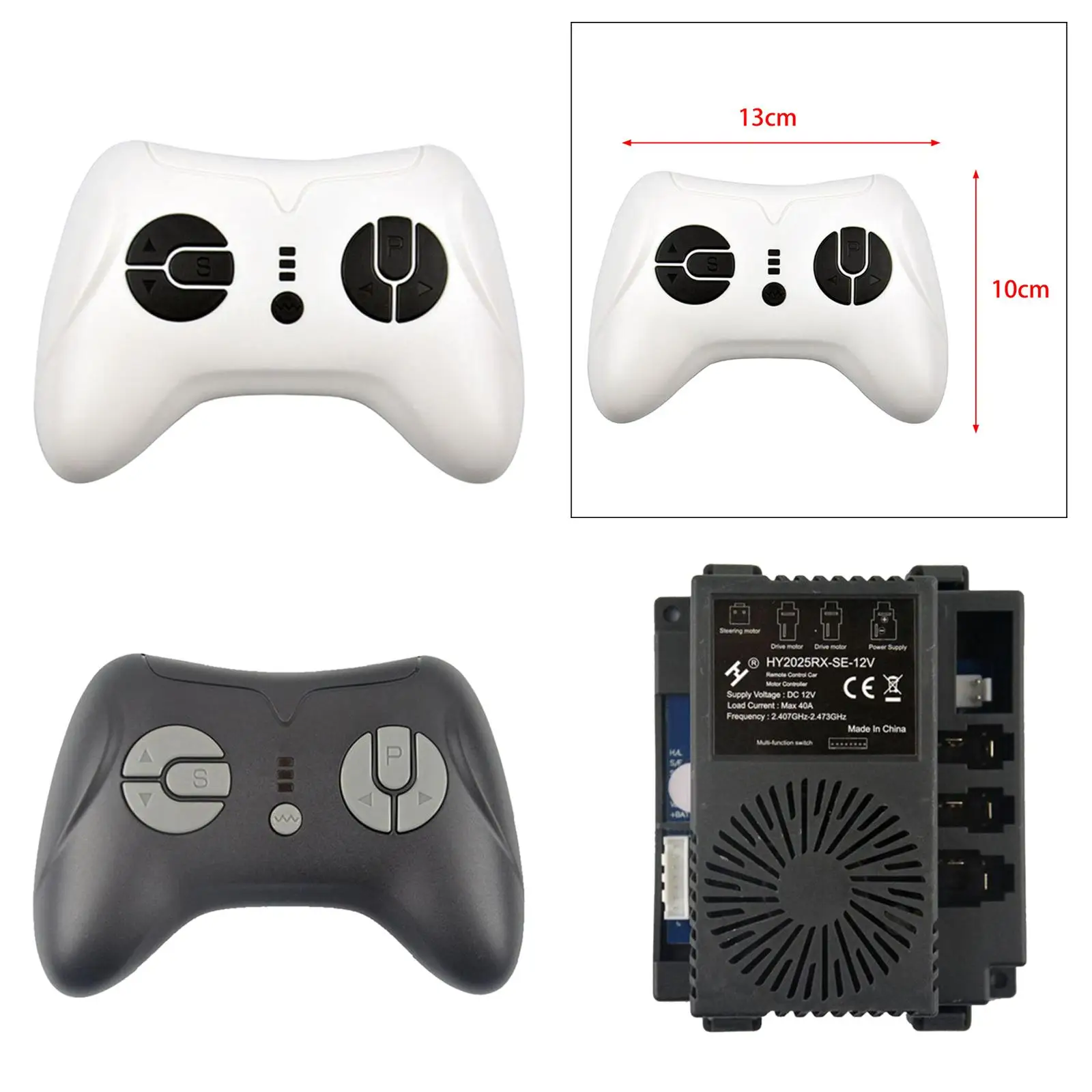 Kids Electric Car Remote Controller HY2025RX-12V Accessory for RC Model Kids Electric Car Remote Controller HY2025RX-12V Accessory for RC Model