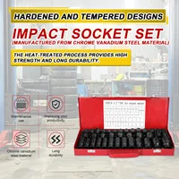 35PCS 1/2inch Drive Metric Impact Socket Set Metric Drive Deep Socket Wrench For Air Pneumatic Repair Tools 12.5mm Dropshipping 2