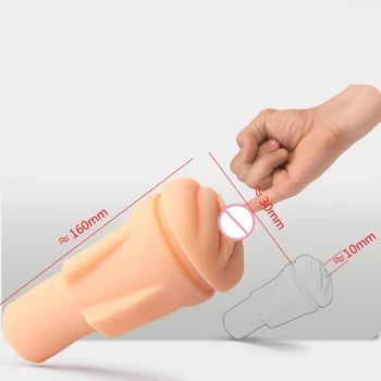 Male Masturbator Cups Male Vibrators Real Pussy Vaginal Glans Sucking Machines Penis Exerciser Sex Toy Adult Erotic Products 4