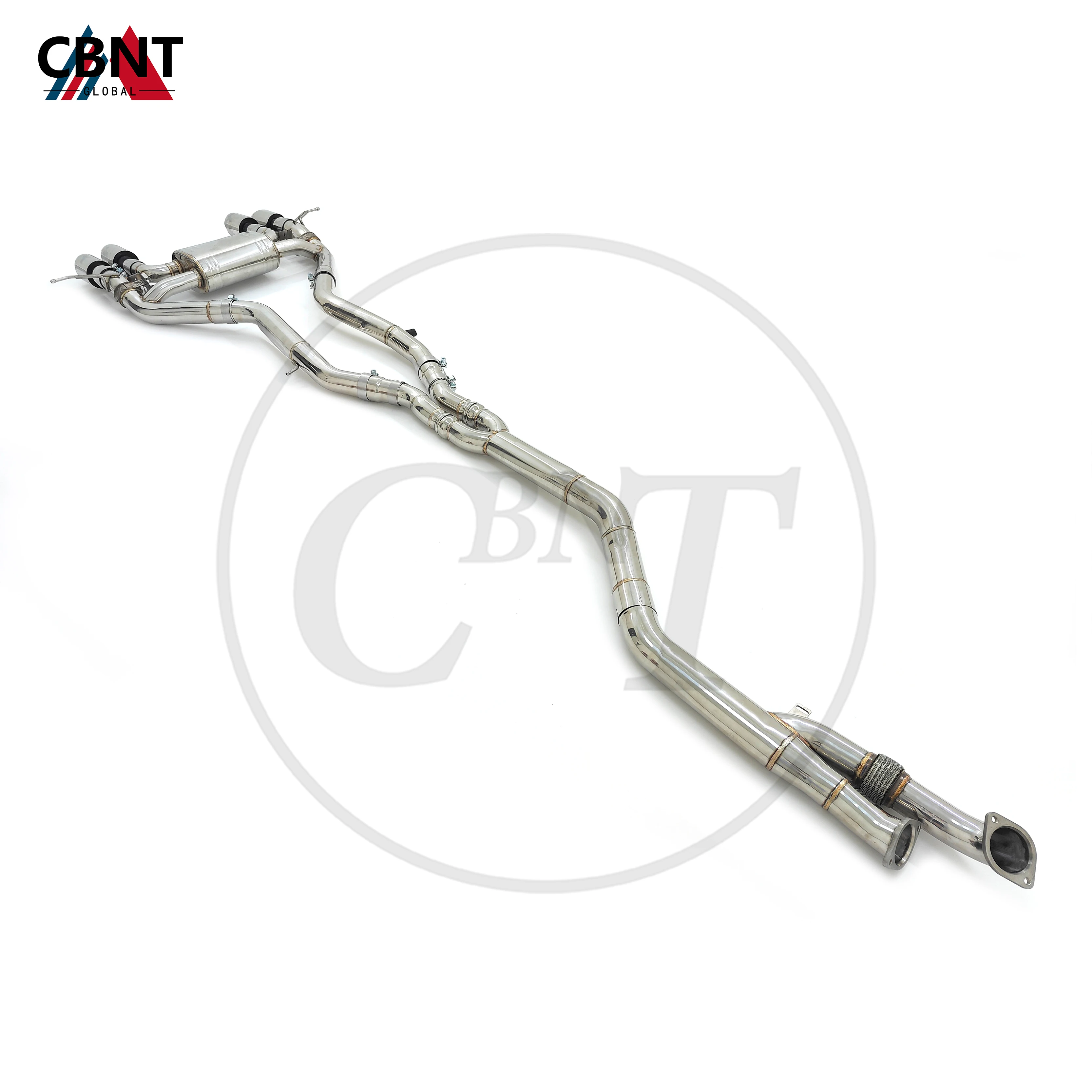 CBNT for BMW S58 G80 G82 M3 M4 Valved Exhaust Catback SS304 Performance Exhaust Pipe System with Valve Muffler