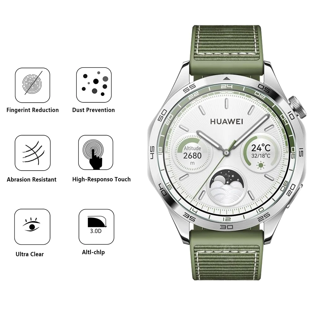 Premium Tempered Glass Screen Protector for Huawei Watch - Anti-Shatter Protective Film