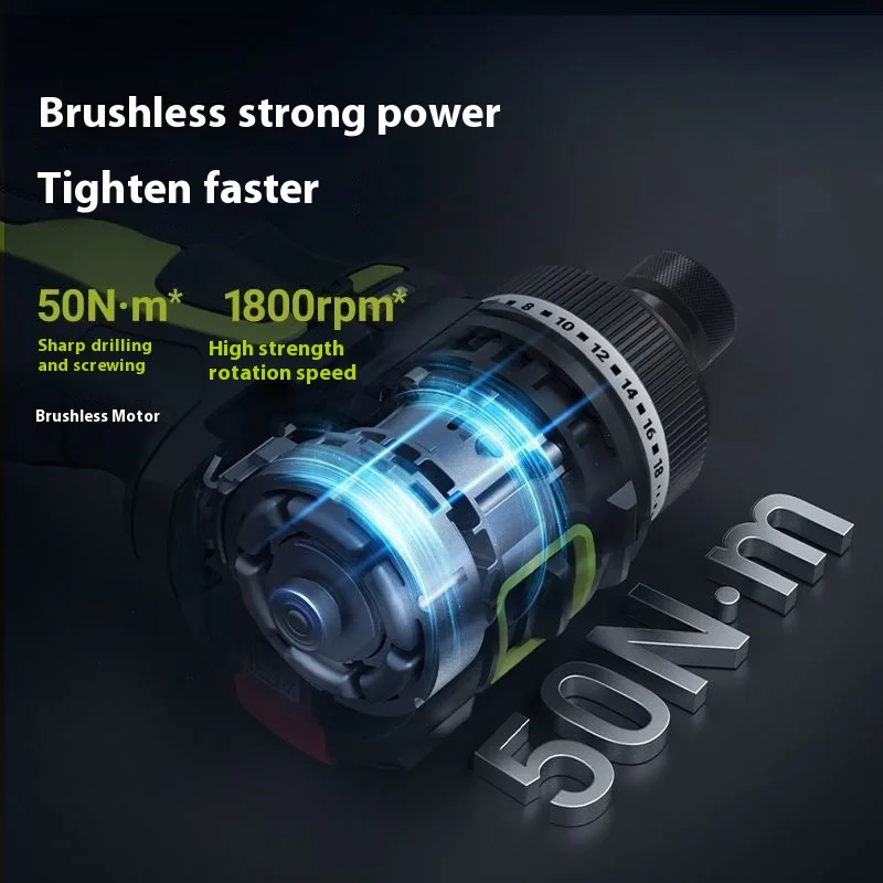 12V 50N 브러시리스 미니 지능형 제어 드라이버 WU139 전동 드릴 피스톨 드릴 드라이버 무선 드라이버