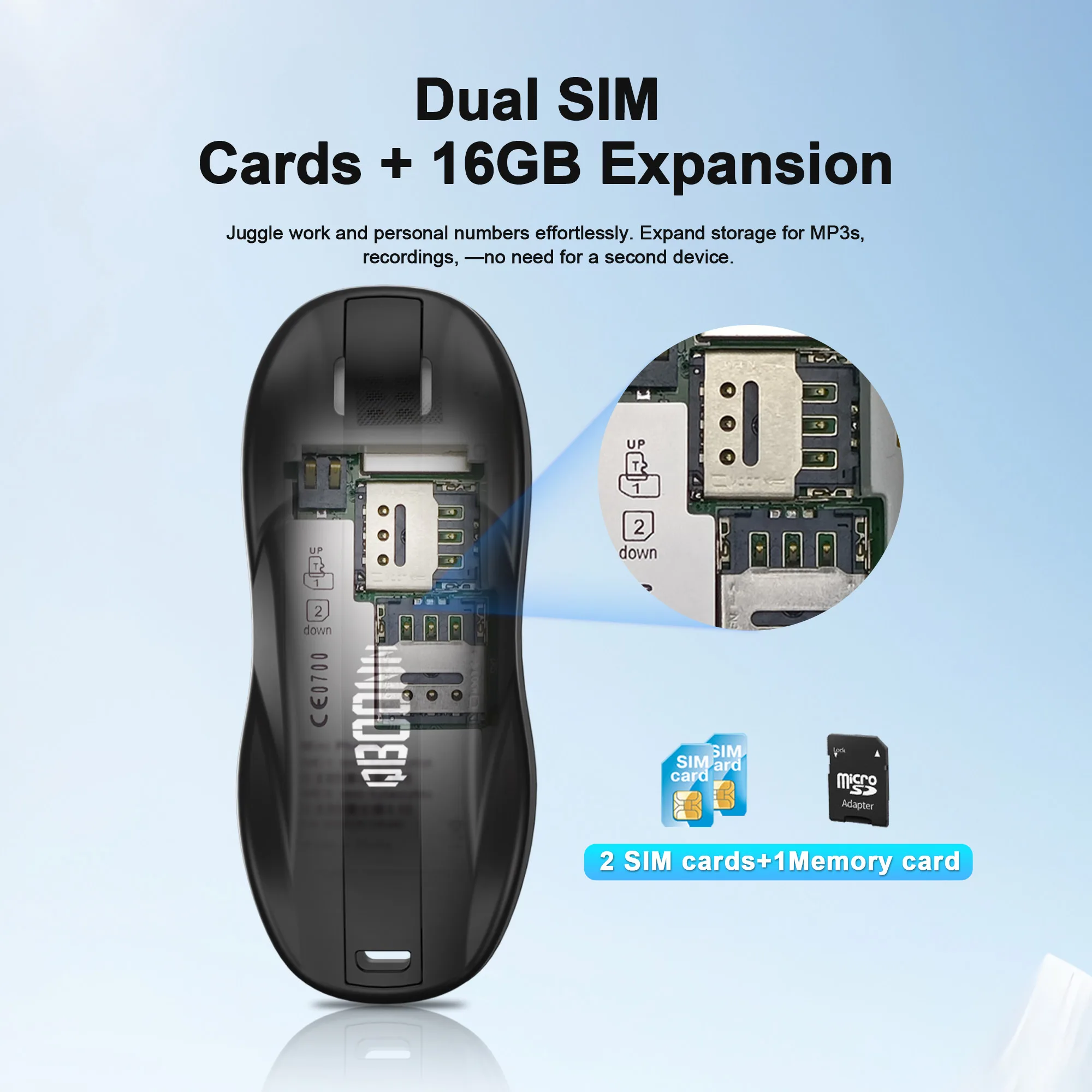 SERVO X18 Mini Car Mobile Phone 2 SIM Standby Bluetooth Dial Magic Voice Call Recording MP3 Player 2G GSM Super Small Cellphones