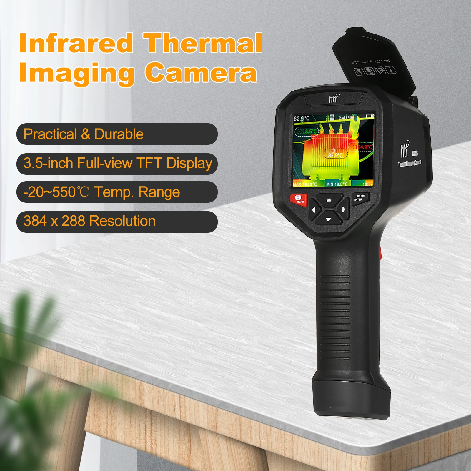 Hti HT H8 Infrared Thermal Imaging Camera Rechargeable IR Thermal