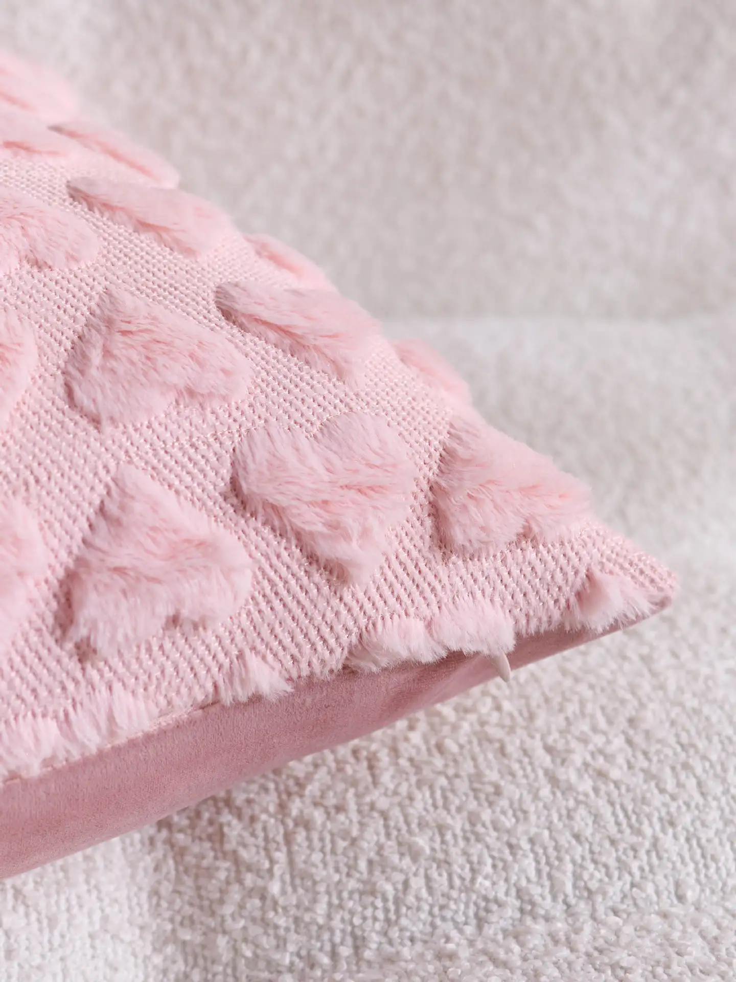 Frohe Ostern-Kissenbezüge, niedlicher bestickter rosa Hase, Ostern, Frühling, Bauernhaus, dekorativer Kissenbezug für Sofa, Heimdekoration – Detail 16