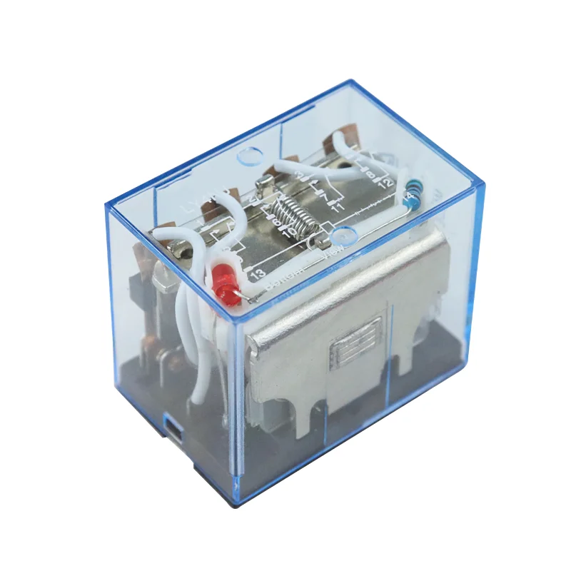 Relè Intermedio HH64P LY4NJ 10A Con Base 14 Pin - Per Circuiti AC/DC 12V-380V