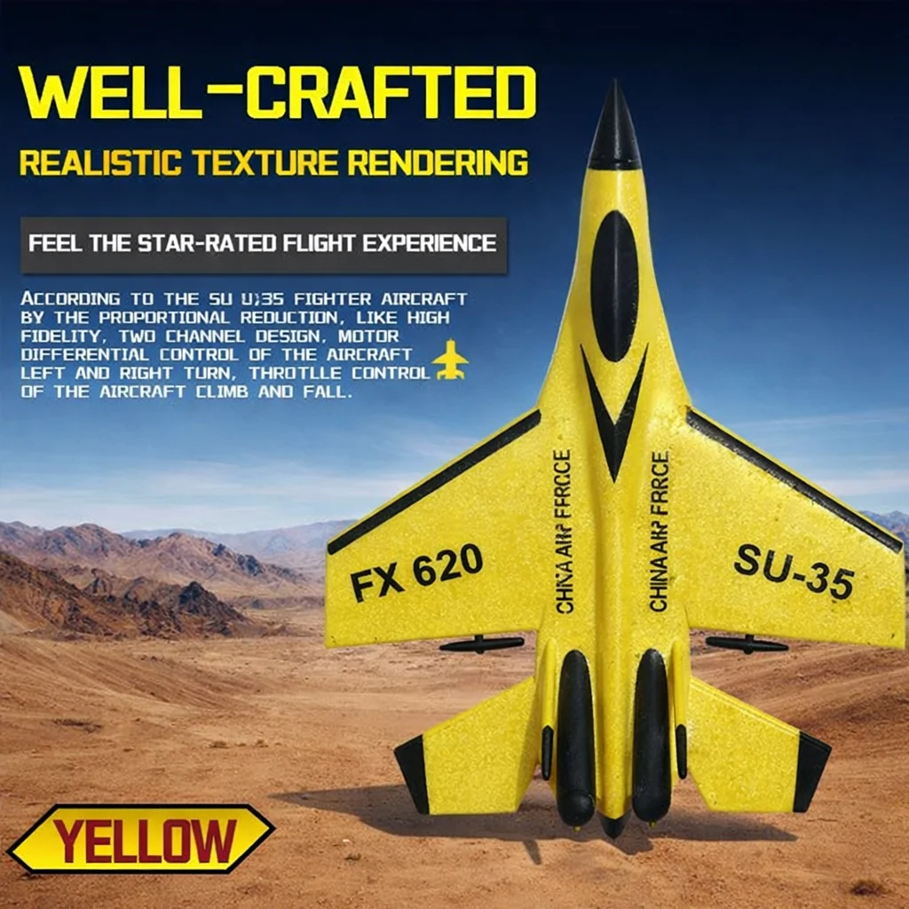 SU35 RC 비행기 F22 K500 MAX RC 전투기 2.4G 무선 조종 폼 글라이더 항공기 FX620 EPP 폼 비행기 어린이용 장난감