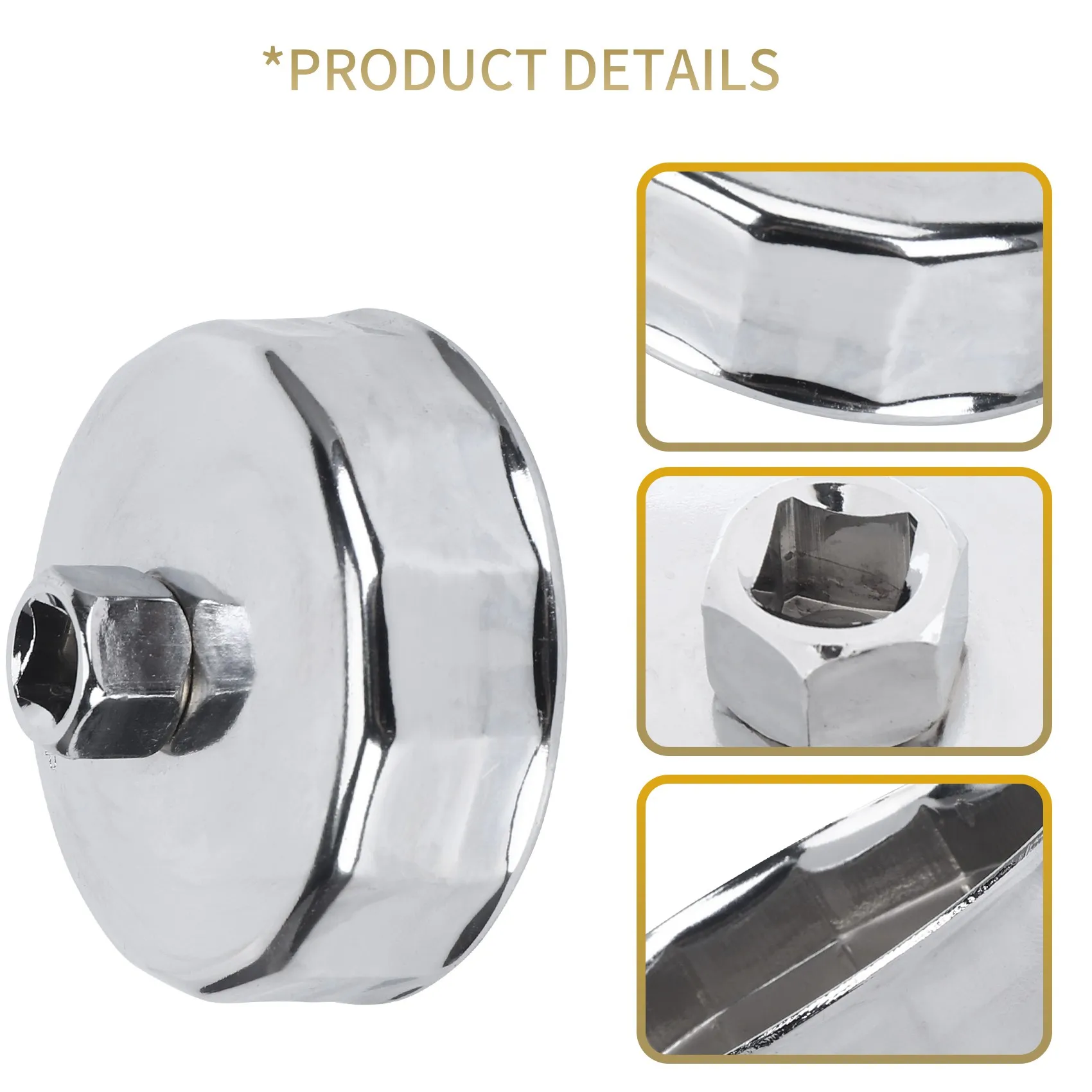 84mm 14 Flutes Oil Filter Cap Wrench Socket Cup Tool for Vehicle Car