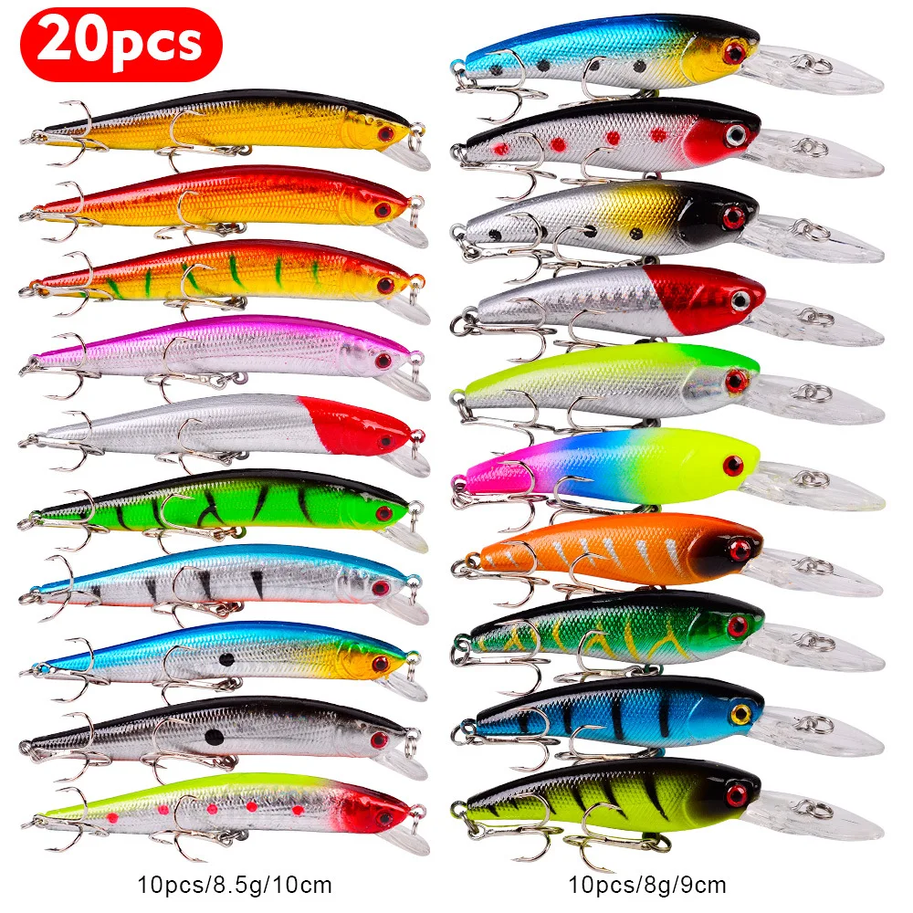 

Fishing Bait Minnow Set Lure Bait Mixed Color 2 Size 2 Weight Fishing Tackle Bait Soft Baits Fishing Lures